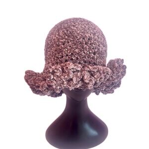 Elegant Gray Crochet Hat